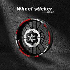 Used, Motor Wheel Hub Decals Reflective Stickers Outer Rim for YAMAHA MT07 MT-07 FZ07 for sale  Shipping to South Africa