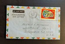 Cubierta de correo aéreo con aerograma Accra Ghana 1969 a San Petersburgo FL EE. UU. segunda mano  Embacar hacia Mexico