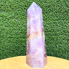 641G Amatista Natural Cuarzo Obelisco Cristal Varita Punto Muestra Mineral segunda mano  Embacar hacia Argentina