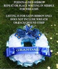 Personalised funeral ribbon for sale  WESTON-SUPER-MARE