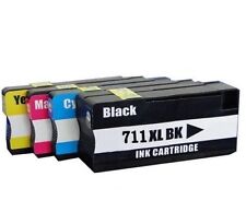  Cartuchos de tinta HP 711XL 711 BCMY compatíveis com 4 peças para Designjet T120 T520, usado comprar usado  Enviando para Brazil