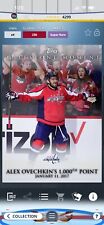 Topps Skate Digital 2017 Alex Ovechkin Milestone 1000 Pts Super Rare 250cc for sale  Shipping to South Africa
