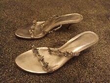 Silver barratts strappy for sale  WALSALL