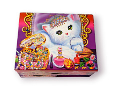 Usado, Caixa de joias Lisa Frank Purrscilla gato papelaria baú iluminado VEJA VÍDEO comprar usado  Enviando para Brazil