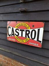 Castrol enamel sign for sale  Shipping to Ireland