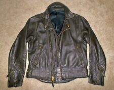 RARE Vtg 1980 LANGLITZ COLUMBIA Custom BROWN LEATHER Motorcycle Biker JACKET USA, used for sale  Shipping to South Africa