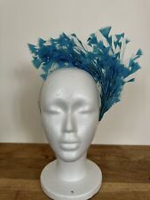 turquoise fascinator for sale  SOUTHAM