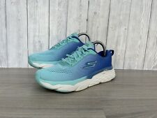 Skechers Max Cushioning Elite Trainers Size 4.5 Go Run Blue Turquoise Shoes Sea for sale  Shipping to South Africa