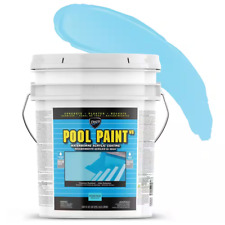Pool Paint 5 Gal. 3151 Ocean Blue Semi-Gloss Acrylic Exterior Paint, used for sale  Shipping to South Africa