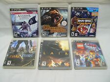 PlayStaion 3 PS3 Game Lot Cabelas Hunts Assassins Angry Birds Fracture LAIR Lego for sale  Shipping to South Africa