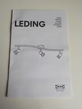 IKEA LEDING Instrukcja montażu Montaż Instalacja Reflektor sufitowy Lampa Vintage na sprzedaż  Wysyłka do Poland