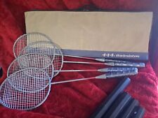 Conjunto completo de badminton portátil para quintal externo com rede, 4 raquetes COMPLETO 444, usado comprar usado  Enviando para Brazil