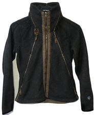 Kuhl  Jacket Womens M Flight Fleece Brown Cozy Zip Out Hood Pockets Outdoor Cozy for sale  Bakersfield