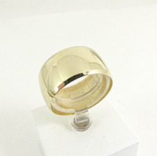 Used, 9ct Gold Wedding Ring Band Wide Hallmarked 11mm size W with gift box for sale  Shipping to South Africa