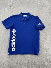 Camisa polo masculina casual manga curta azul pequena adulto Adidas Originals comprar usado  Enviando para Brazil