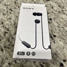 Auriculares internos inalámbricos Sony WI-C100 Bluetooth - negros - WIC100/B, usado segunda mano  Embacar hacia Argentina