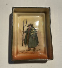 RARE Old ROYAL DOULTON Dickens Ware Tony Weller Rect. Trinket Dish 2 3/4”x 2” for sale  Shipping to Canada