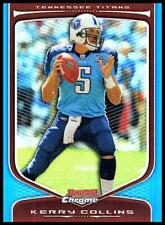 2009 Bowman Chrome Kerry Collins Refratores Azul 105/150 #13 Tennessee Titans comprar usado  Enviando para Brazil