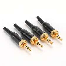 Plugue conector 3,5 mm TS TRS TRRS com rosca macho fêmea para plugue estéreo de áudio e vídeo comprar usado  Enviando para Brazil