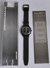 Reloj de pulsera sin usar Swatch Chrono serie SCB100 Black Friday coleccionista embalaje original caja segunda mano  Embacar hacia Argentina