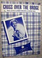 Usado, 1954 Cruz sobre el puente Vintage Partituras Patti página por Benjamin, Weiss segunda mano  Embacar hacia Argentina