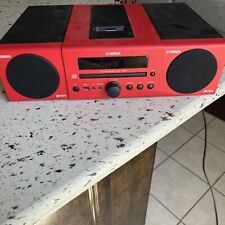 Used, YAMAHA CRX-040 Micro Component System CD Player  iPod Dock USB Stereo Red for sale  Shipping to South Africa