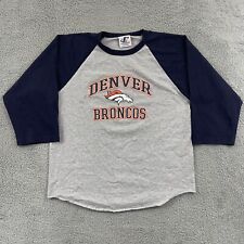 Usado, Camiseta masculina vintage Denver Broncos XL Raglan futebol americano NFL anos 90 quarto de manga comprar usado  Enviando para Brazil