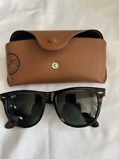 EUC Ray-Ban Wayfarer RB2140 902 54018 3n Okulary przeciwsłoneczne z futerałem Tort Ramka na sprzedaż  Wysyłka do Poland