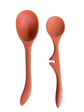 Rachel Ray Lazy Tools, juego de utensilios cuchara de silicona de 2 piezas en naranja - Usado en excelente condición segunda mano  Embacar hacia Argentina