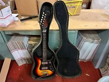VTG 1960s Teisco Kimberly(?) E400 sunburst Electric Guitar with orig case for sale  Shipping to South Africa