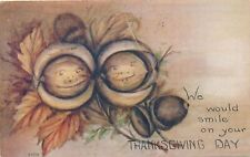 Käytetty, THANKSGIVING - We Would Smile On Your Thanksgiving Day Postcard - 1914 myynnissä  Leverans till Finland