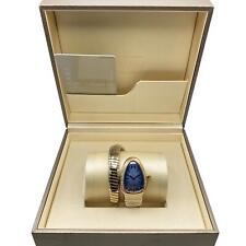 Relógio Bvlgari Serpenti Tubogas 35 mm ouro rosa 18K diamante mostrador azul 102984 comprar usado  Enviando para Brazil