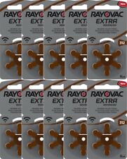 60x Hörgerätebatterien Rayovac 312 Extra Advanced Knopfzellen braun + MHD 2026 + till salu  Toimitus osoitteeseen Sweden