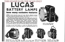 1933 advert lucas for sale  SIDCUP