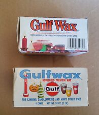 Gulfwax Gulf Canning Candlemaking Paraffin Wax Vintage for sale  Shipping to South Africa