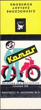 POLAND 1967 Matchbook Cover - Cat.K#271 "Komar" moped as a vehicle for everyone na sprzedaż  PL