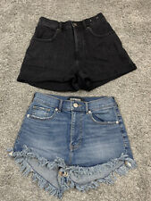 Shorts jeans Express feminino tamanho 2 lote de 2 jeans desgastado corte comprar usado  Enviando para Brazil