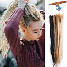 Extensiones de rastas de cabello 100% humano hechas a mano de 20 pulgadas trenzas de ganchillo temores locos segunda mano  Embacar hacia Argentina