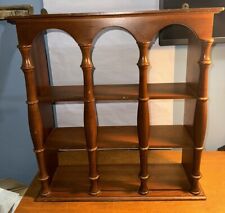 Used, Vintage 3 Arch Tier Hanging Wooden Display Curio Wall Shelf 19”X L 20”X 5.5” for sale  Shipping to South Africa