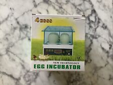 Incubadora de 4 huevos control de temperatura digital pollo pato incubadora enchufe de EE. UU. segunda mano  Embacar hacia Argentina