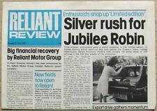 Reliant review newspaper for sale  LEICESTER