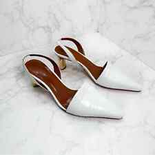 Used, Rejina Pyo Conie Slingback White Gold Heel Size US 10 original retail $600 for sale  Shipping to South Africa