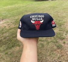 Vintage Sports Specialties Chicago Bulls NBA Snapback Hat Cap Black Dome for sale  Shipping to South Africa