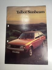 Talbot sunbeam sales for sale  NEWCASTLE UPON TYNE