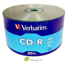 50 discos multimedia VERBATIM en blanco 52X CD-R CDR logotipo de marca 700 MB segunda mano  Embacar hacia Argentina