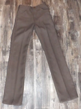 Vintage lata 90. Wrangler Wrancher Spodnie poliestrowe 30 x 36 Proste brązowe pomarszczone USA na sprzedaż  Wysyłka do Poland