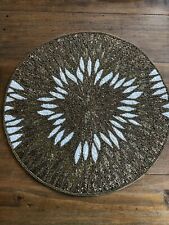 Glass beaded placemats for sale  BARNET