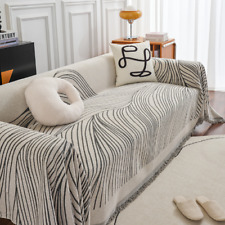Sofa Cover with Long Chair Home Decoration Fashion Tassel Blanket Throw Towel, used for sale  Shipping to South Africa