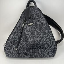 Used, Baggallini Metro Backpack Sling Bag Black Gray Water Resistant Travel for sale  Shipping to South Africa