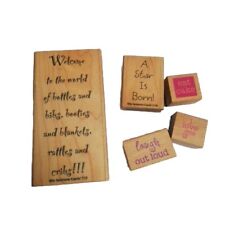 wooden alphabet printing blocks for sale  ISLE OF BUTE